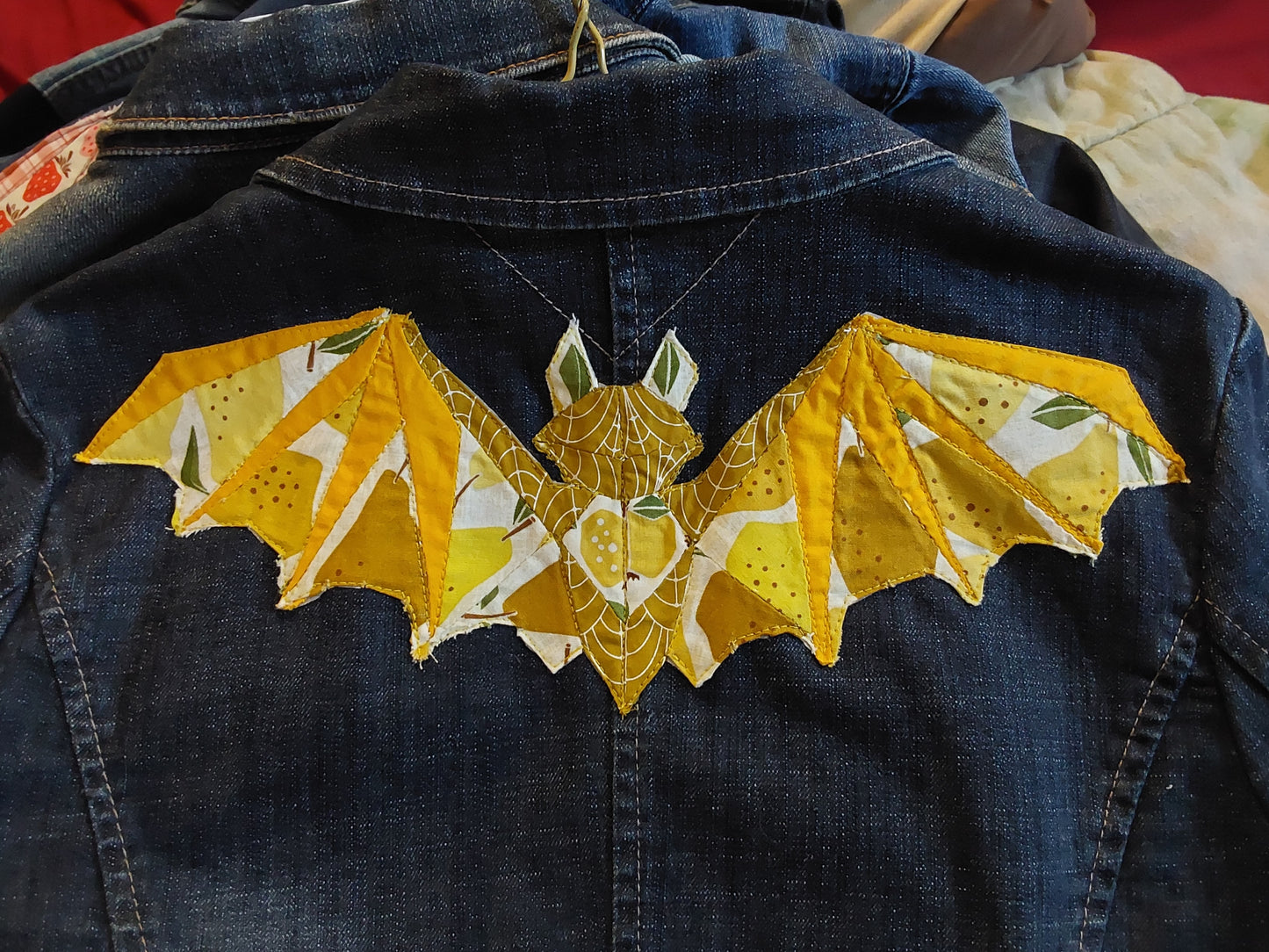 Denim Jacket - Fruit Bat, Yellow