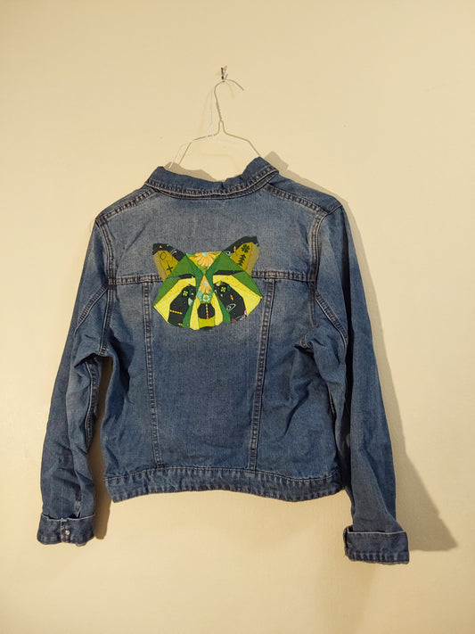 Denim Jacket - Raccoon, Green